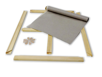 Podobrazie len niegruntowany, 410gm2 200x250cm komplet zrób to sam